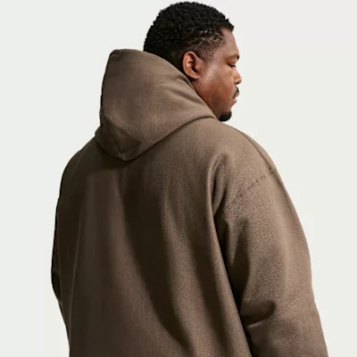 Nike Solo Swoosh Men's Pullover Hoodie Dark Hazel/White – termékfotó, oldalnézet