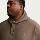 Nike Solo Swoosh Men's Pullover Hoodie Dark Hazel/White – termékfotó, oldalnézet