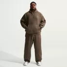 Nike Solo Swoosh Men's Pullover Hoodie Dark Hazel/White – termékfotó, oldalnézet