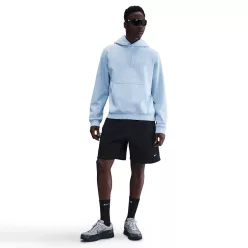 Nike Solo Swoosh Men's Pullover Hoodie Celestine Blue/Celestine Blue/White – termékfotó, oldalnézet