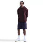 Nike Solo Swoosh Men's Pullover Hoodie Burgundy Crush/Burgundy Crush/White – termékfotó, oldalnézet
