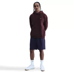 Nike Solo Swoosh Men's Pullover Hoodie Burgundy Crush/Burgundy Crush/White – termékfotó, oldalnézet