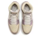 Jordan 1 Mid Light Orewood Brown Taupe Grey (Women's) közepes szárú sneaker – termékfotó, oldalnézet