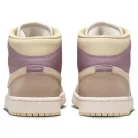 Jordan 1 Mid Light Orewood Brown Taupe Grey (Women's) közepes szárú sneaker – termékfotó, oldalnézet