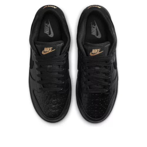 Nike Dunk Low Crocodile Black (Women's) alacsony szárú sneaker – termékfotó, oldalnézet