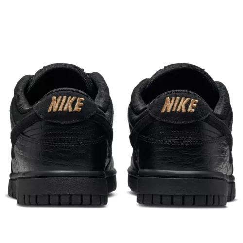 Nike Dunk Low Crocodile Black (Women's) alacsony szárú sneaker – termékfotó, oldalnézet