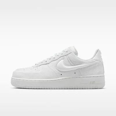 Nike Air Force 1 Low '07 Off White Light Smoke Grey (Women's) alacsony szárú sneaker – termékfotó, oldalnézet