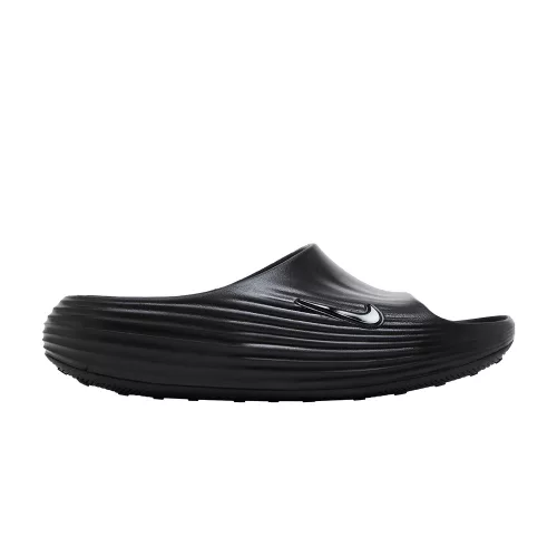 Nike ReactX Rejuven8 Slide Black papucs fekete sneaker – termékfotó, oldalnézet