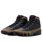 Jordan 9 Retro Olive (2024) magas szárú sneaker – termékfotó, oldalnézet