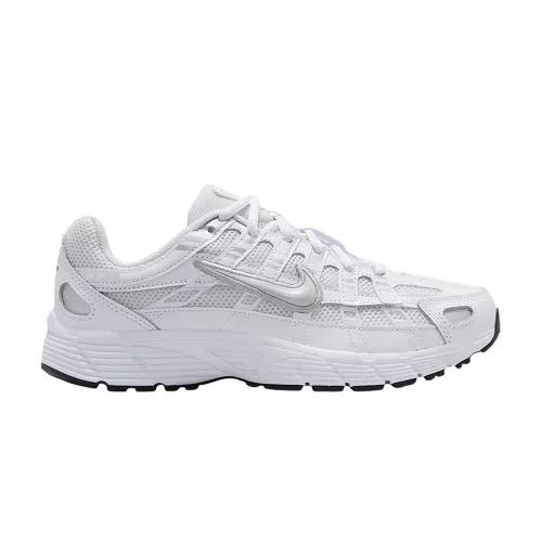 Nike P-6000 Platinum Tint White Silver (GS) alacsony szárú sneaker – termékfotó, oldalnézet