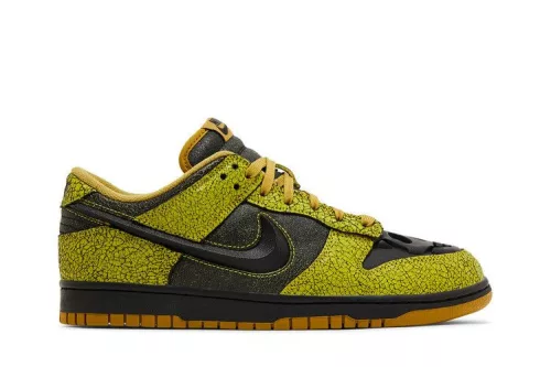 Nike Dunk Low Retro QS Halloween Skull férfi alacsony szárú utcai sneaker zöld
