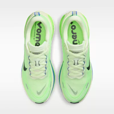 Nike Vomero Plus Volt Tint Lime Blast Sapphire futócipő kék sneaker – termékfotó, oldalnézet
