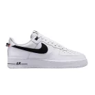Nike Air Force 1 Low '07 LV8 White Black Bright Crimson alacsony szárú sneaker – termékfotó, oldalnézet