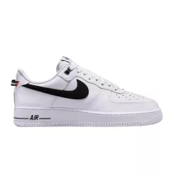 Nike Air Force 1 Low '07 LV8 White Black Bright Crimson alacsony szárú sneaker – termékfotó, oldalnézet