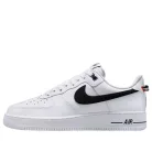 Nike Air Force 1 Low '07 LV8 White Black Bright Crimson alacsony szárú sneaker – termékfotó, oldalnézet