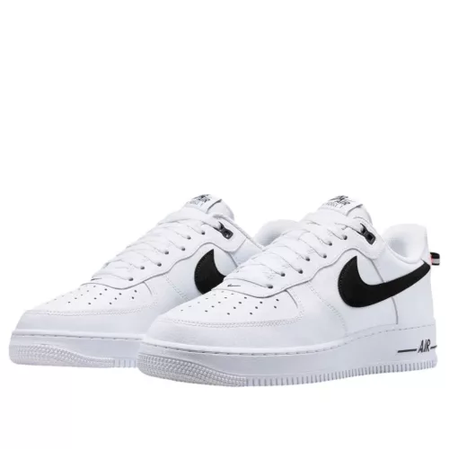 Nike Air Force 1 Low '07 LV8 White Black Bright Crimson alacsony szárú sneaker – termékfotó, oldalnézet