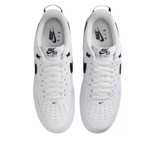 Nike Air Force 1 Low '07 LV8 White Black Bright Crimson alacsony szárú sneaker – termékfotó, oldalnézet