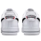 Nike Air Force 1 Low '07 LV8 White Black Bright Crimson alacsony szárú sneaker – termékfotó, oldalnézet
