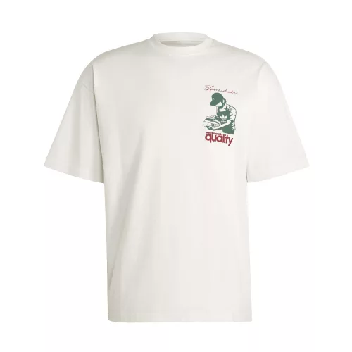 adidas Quality Tee Cloud White – termékfotó, oldalnézet