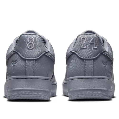 Nike Air Force 1 Low Kobe Bryant Forever Cool Grey alacsony szárú sneaker – termékfotó, oldalnézet
