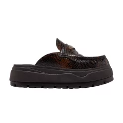   Jordan Mule Croc Velvet Brown (Women's) női alacsony szárú papucs barna