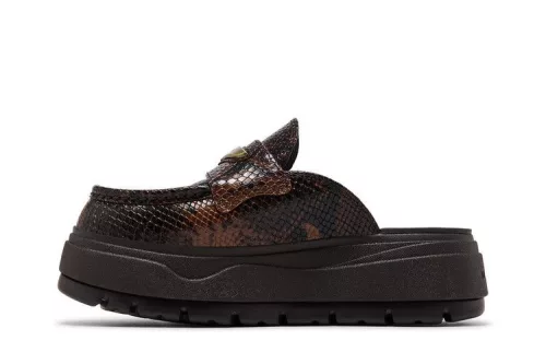Jordan Mule Croc Velvet Brown (Women's) női alacsony szárú papucs barna