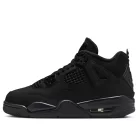 Jordan 4 Retro Black Cat (2025) (GS) alacsony szárú sneaker – termékfotó, oldalnézet