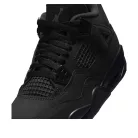 Jordan 4 Retro Black Cat (2025) (GS) alacsony szárú sneaker – termékfotó, oldalnézet