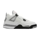 Jordan 4 Retro White Cement (2025) (PS) alacsony szárú sneaker – termékfotó, oldalnézet