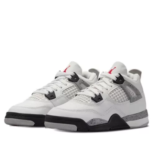Jordan 4 Retro White Cement (2025) (PS) alacsony szárú sneaker – termékfotó, oldalnézet