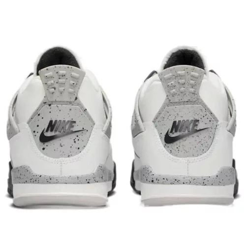 Jordan 4 Retro White Cement (2025) (PS) alacsony szárú sneaker – termékfotó, oldalnézet