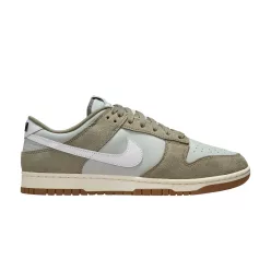 Nike Dunk Low Retro SE Light Silver Light Army Sail White alacsony szárú sneaker – termékfotó, oldalnézet
