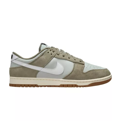 Nike Dunk Low Retro SE Light Silver Light Army Sail White alacsony szárú sneaker – termékfotó, oldalnézet