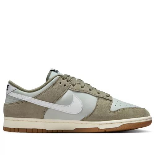Nike Dunk Low Retro SE Light Silver Light Army Sail White alacsony szárú sneaker – termékfotó, oldalnézet