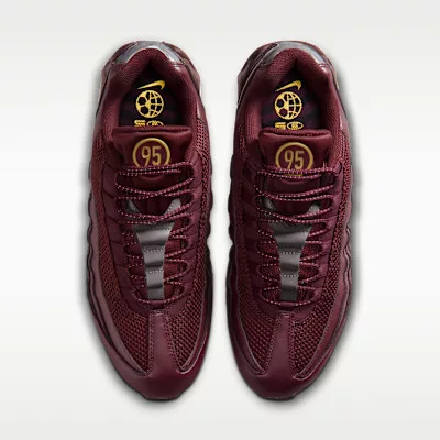 Nike Air Max 95 SE Big Bubble Total 90 Burgundy Crush sneaker – termékfotó, oldalnézet