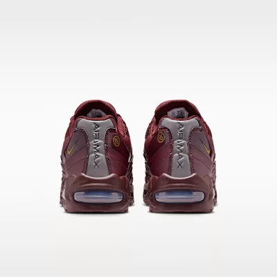 Nike Air Max 95 SE Big Bubble Total 90 Burgundy Crush sneaker – termékfotó, oldalnézet
