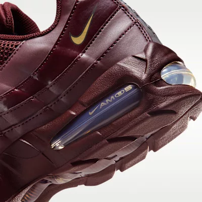 Nike Air Max 95 SE Big Bubble Total 90 Burgundy Crush sneaker – termékfotó, oldalnézet