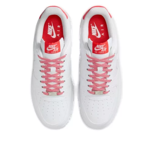 Nike Air Force 1 Low '07 White Pink Foam Metallic Silver Light Crimson (Women's) alacsony szárú sneaker – termékfotó, oldalnézet