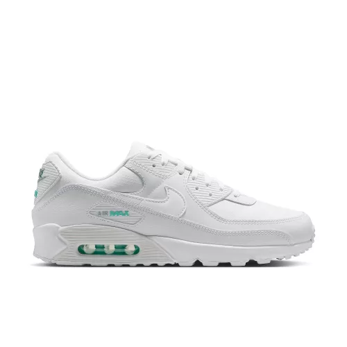 Nike Air Max 90 White Hyper Turquoise alacsony szárú sneaker – termékfotó, oldalnézet