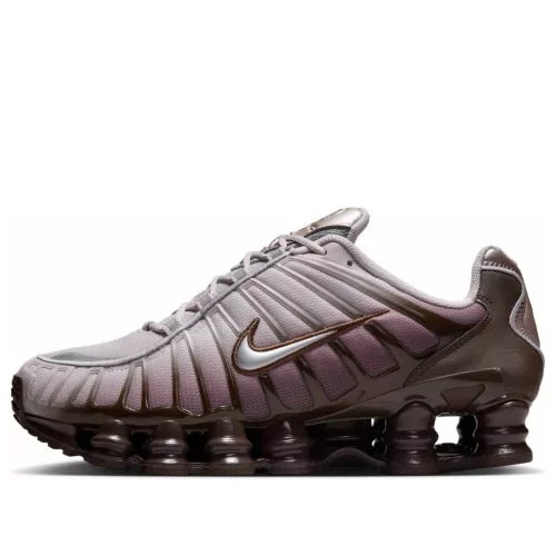 Nike Shox TL Baroque Brown Platinum Violet Metallic Silver (Women's) alacsony szárú sneaker – termékfotó, oldalnézet
