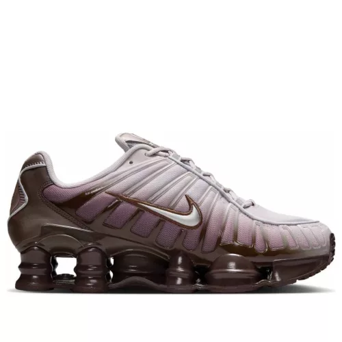 Nike Shox TL Baroque Brown Platinum Violet Metallic Silver (Women's) alacsony szárú sneaker – termékfotó, oldalnézet