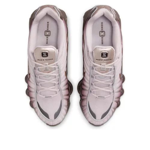 Nike Shox TL Baroque Brown Platinum Violet Metallic Silver (Women's) alacsony szárú sneaker – termékfotó, oldalnézet
