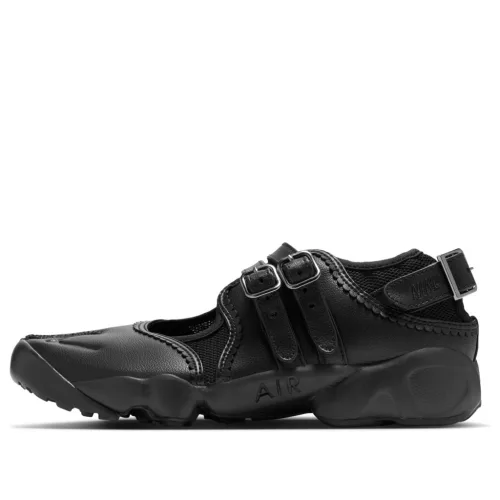 Nike Air Rift Triple Black Buckle Strap (Women's) alacsony szárú sneaker – termékfotó, oldalnézet