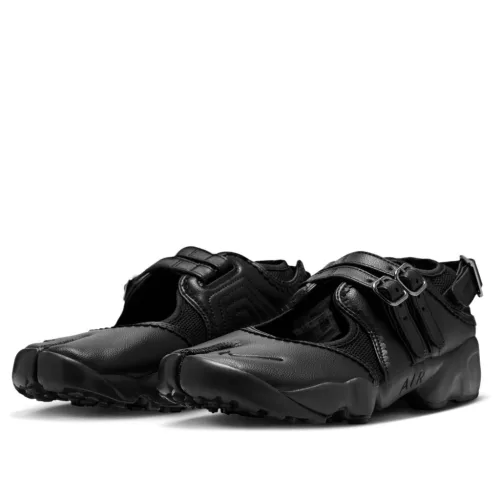 Nike Air Rift Triple Black Buckle Strap (Women's) alacsony szárú sneaker – termékfotó, oldalnézet