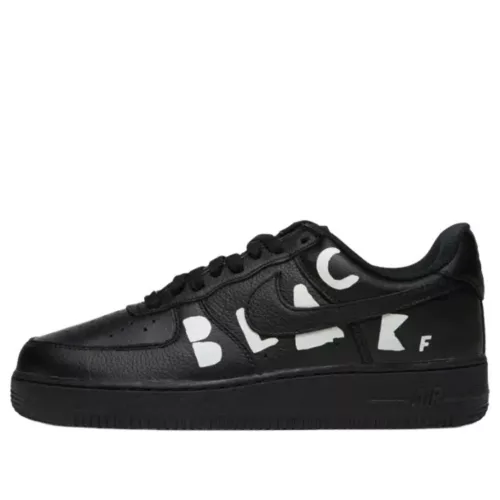 Nike Air Force 1 Low Retro SP BLACK Comme des Garçons Black alacsony szárú sneaker – termékfotó, oldalnézet