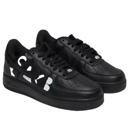Nike Air Force 1 Low Retro SP BLACK Comme des Garçons Black alacsony szárú sneaker – termékfotó, oldalnézet