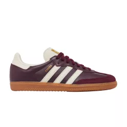 adidas Samba OG Maroon Gold Metallic (Women's) alacsony szárú sneaker – termékfotó, oldalnézet