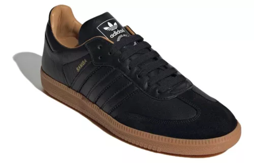 adidas Samba OG Made In Italy Black Gum alacsony szárú sneaker – termékfotó, oldalnézet