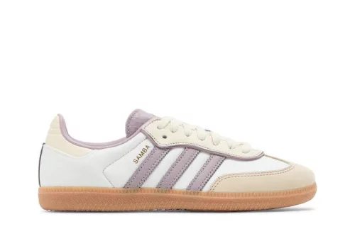 adidas Samba OG Cream White Preloved Fig (Women's) női alacsony szárú utcai sneaker krémfehér