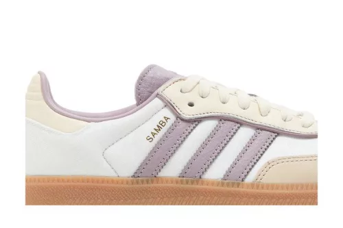 adidas Samba OG Cream White Preloved Fig (Women's) női alacsony szárú utcai sneaker krémfehér